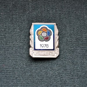 Vintage 1978 World Festival of Youth and Students Commemorative Pin