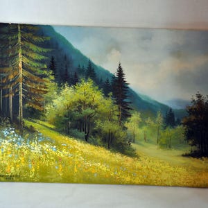 Vintage Original Oil Painting on Canvas, 2003