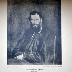 Rare Vintage Collection of portraits of Leo Tolstoy, 1950.