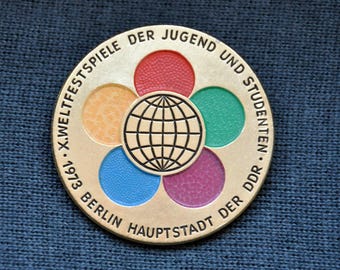 希少なヴィンテージのソビエト・中国共産党のピンバッジ。1950年代に