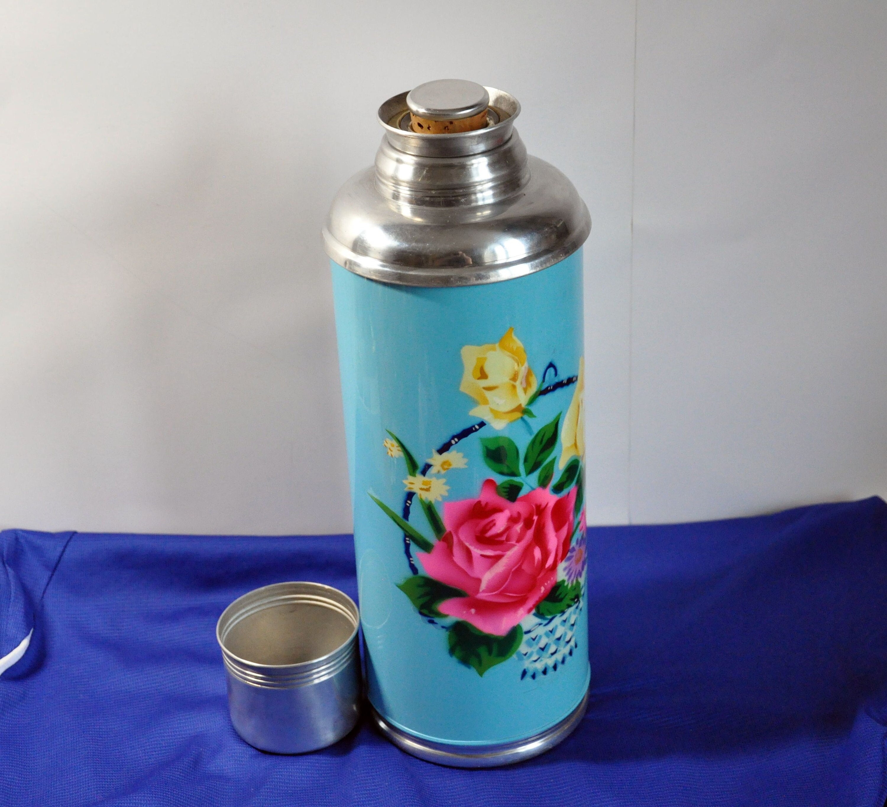 Vintage Soviet Food Thermos Temet 4L, USSR Food Container, Stainless Steel  Thermos With Plate, Picnic, Hiking, Camping Food Carrier 1970s 