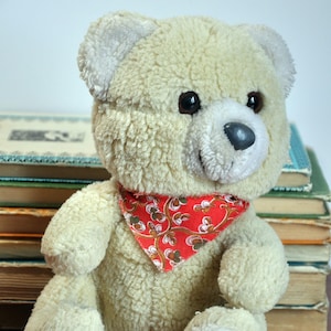 Vintage soft plush teddy bear, 1990s