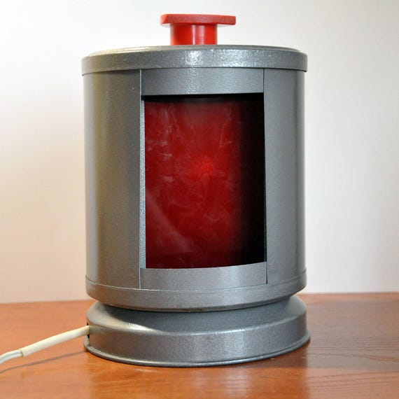 Vintage Soviet Darkroom Red Lamp | 1980s USSR Photo Lab Light | Functional & Industrial Decor