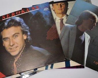 Vintage Czechoslovak Vinyl Record Collection: 1980s Czech Pop Rock