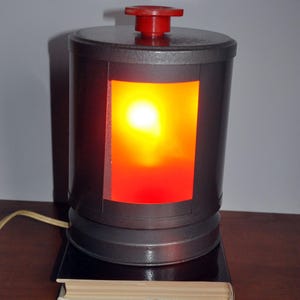 Vintage Soviet Darkroom Red Lamp | 1980s USSR Photo Lab Light | Functional & Industrial Decor image 4