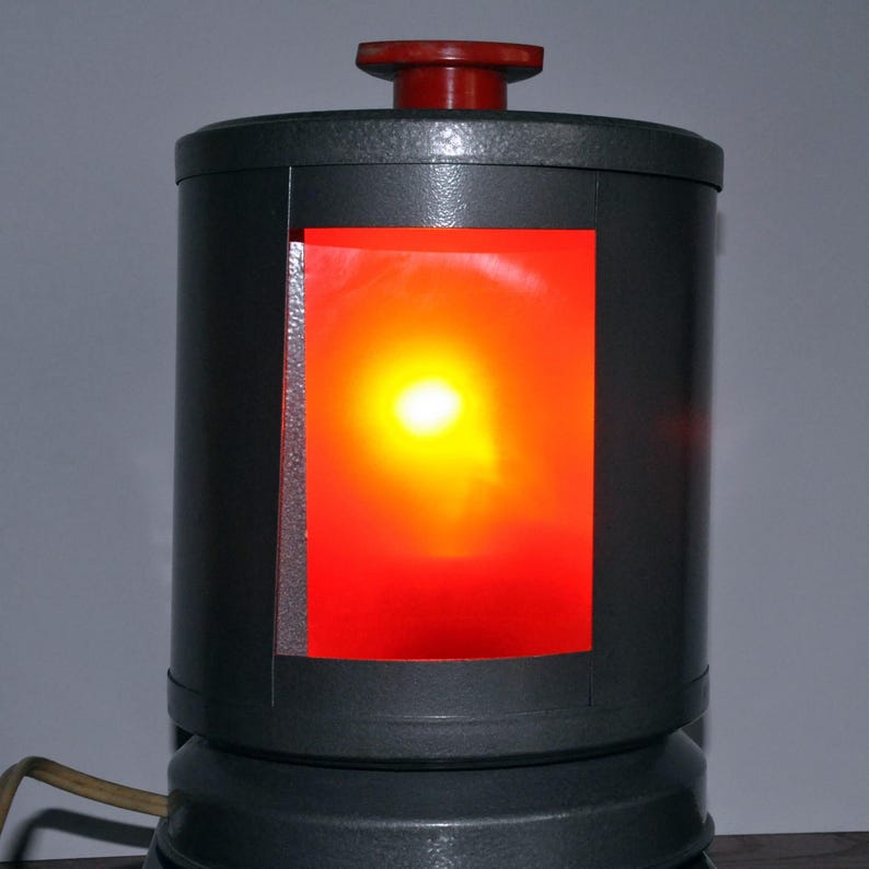 Vintage Soviet Darkroom Red Lamp | 1980s USSR Photo Lab Light | Functional & Industrial Decor image 2