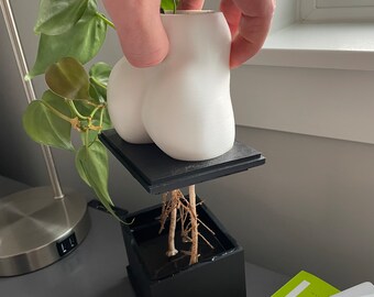 Cute Self Watering Booty Planter, Easy Pot For Plants, Set It and Forget It Planter, No Stress Planter