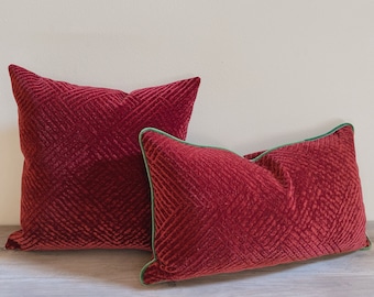 berry colored pillows