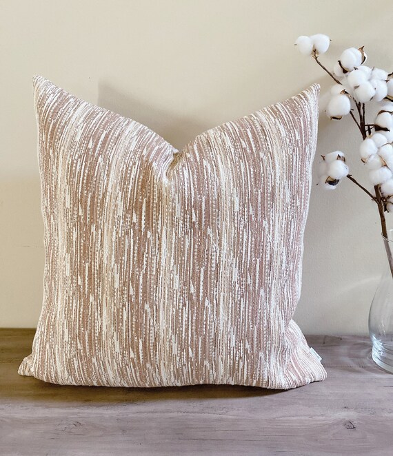 Neutral Cream Striped Pillow Cover Modern Farmhouse Throw Pillows Soft Textured Pillow Case Stripe Pattern Pillow With Stripes Unique Etsy