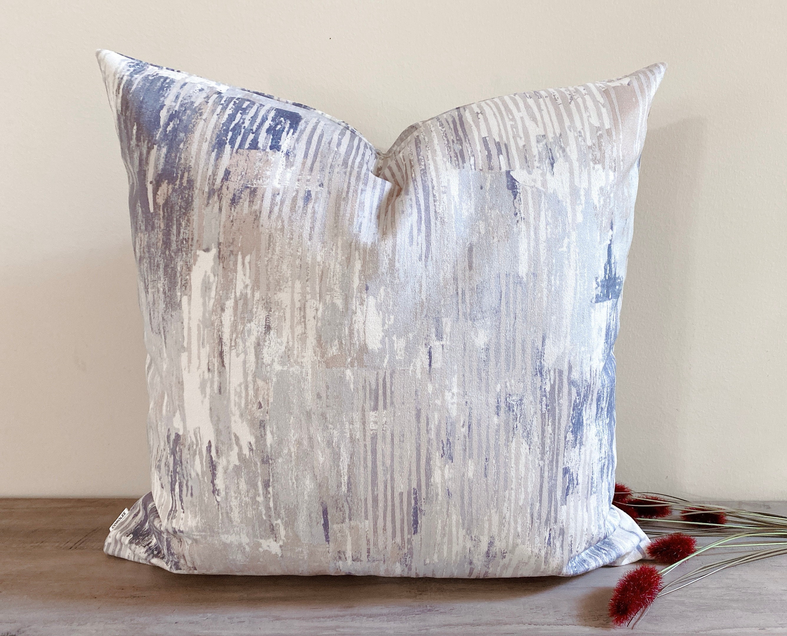 Accent Pillow-Grey And Cream Hair On Hide 18X18