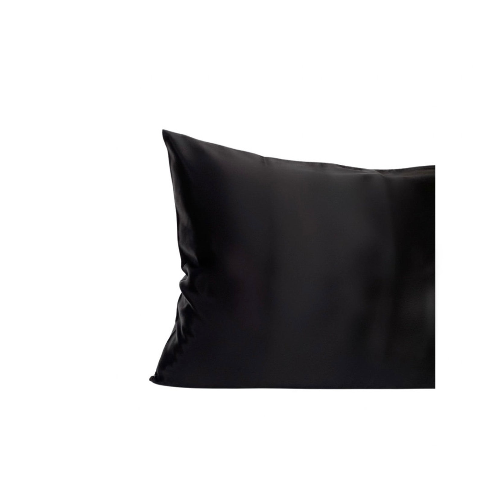 Moonlight Black Silk Pillowcase Etsy