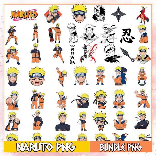 Anime Bundle SVG, Japanese SVG, Anime Silhouette SVG, Anime Character, Manga Svg, Cute Naruto Svg, Kawaii Svg, Anime Clipart