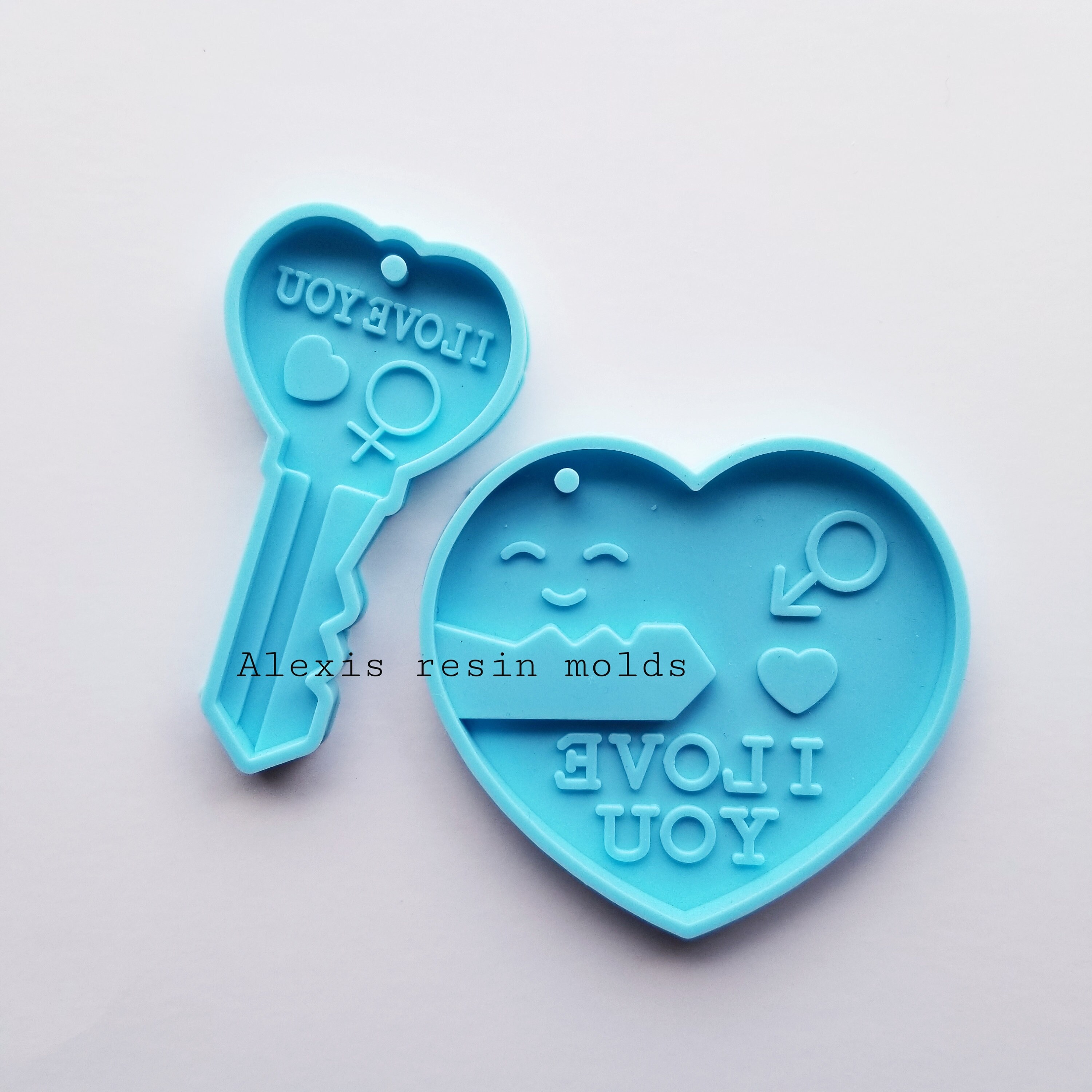 1.8,1.5,1 /10 Cavities Sweet Hearts Silicone Mold/ Heart Silicone