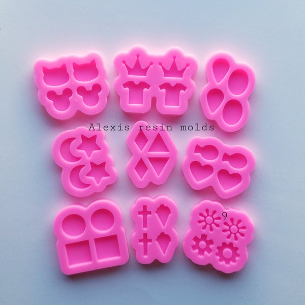 Cute earring stud molds