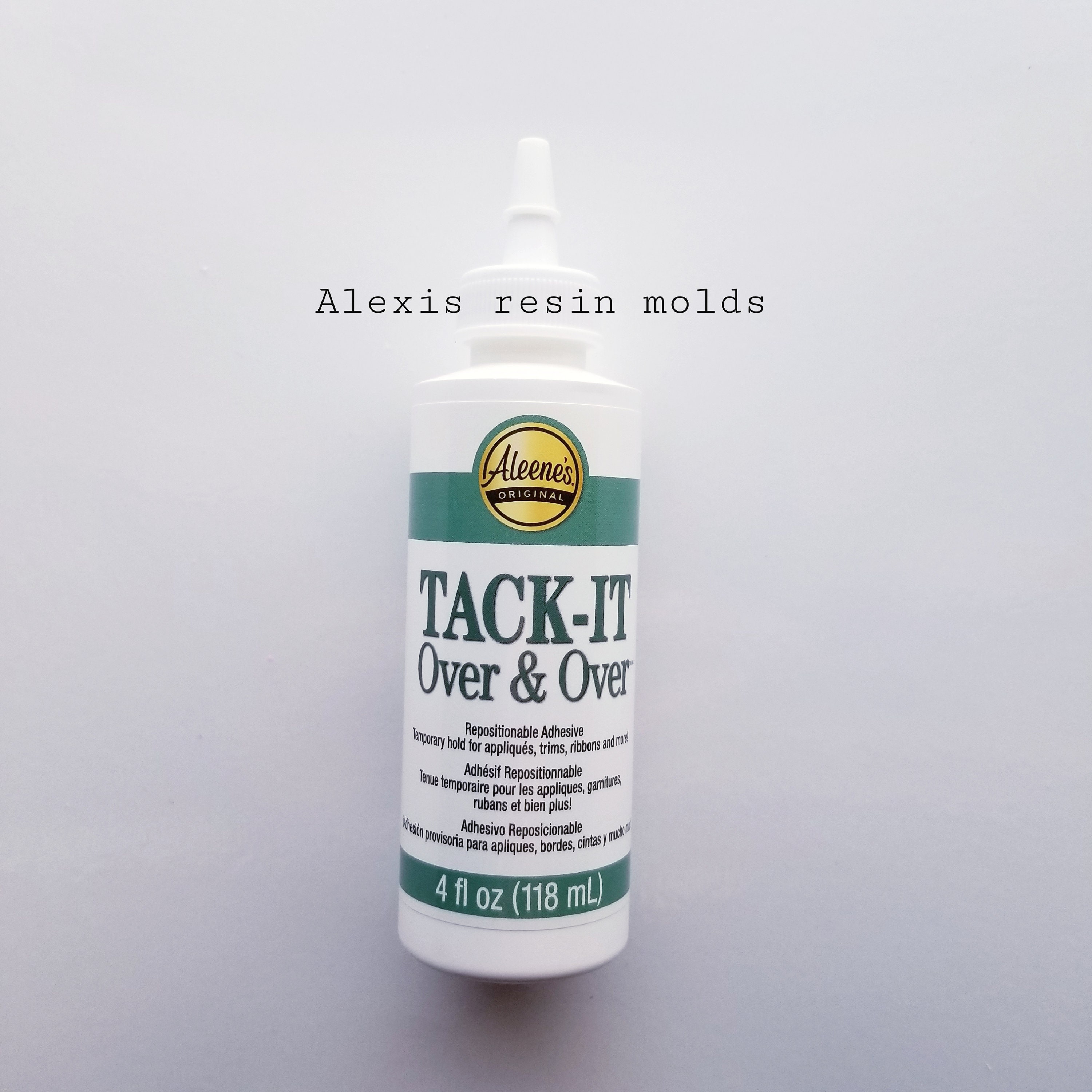 2 Aleene's TACK-IT Over & Over liquid glue 4oz repositionable - make glue  dots!!