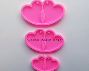 Heart earring/keychain molds