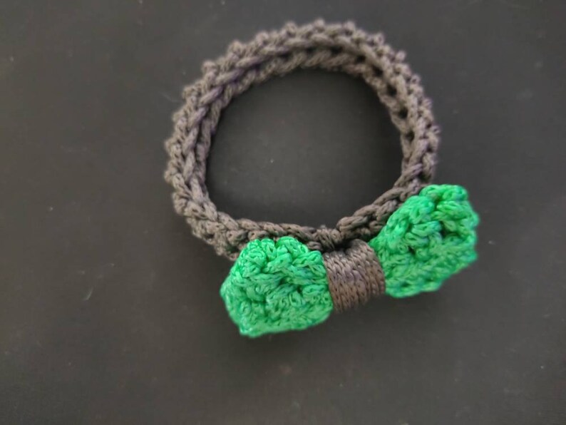 Knitted bow tie bracelets image 3