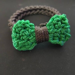 Knitted bow tie bracelets image 2