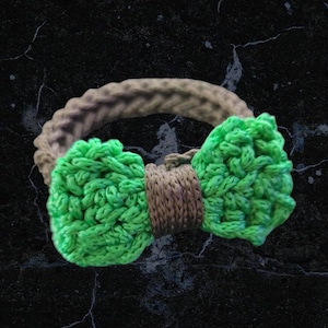 Knitted bow tie bracelets image 1