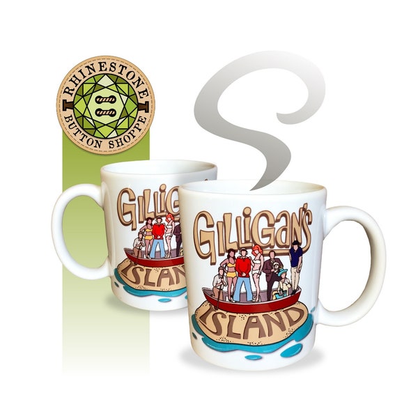 GILLIGAN'S ISLAND Characters, 60's TV Fandom, 11 oz. Coffee Mug