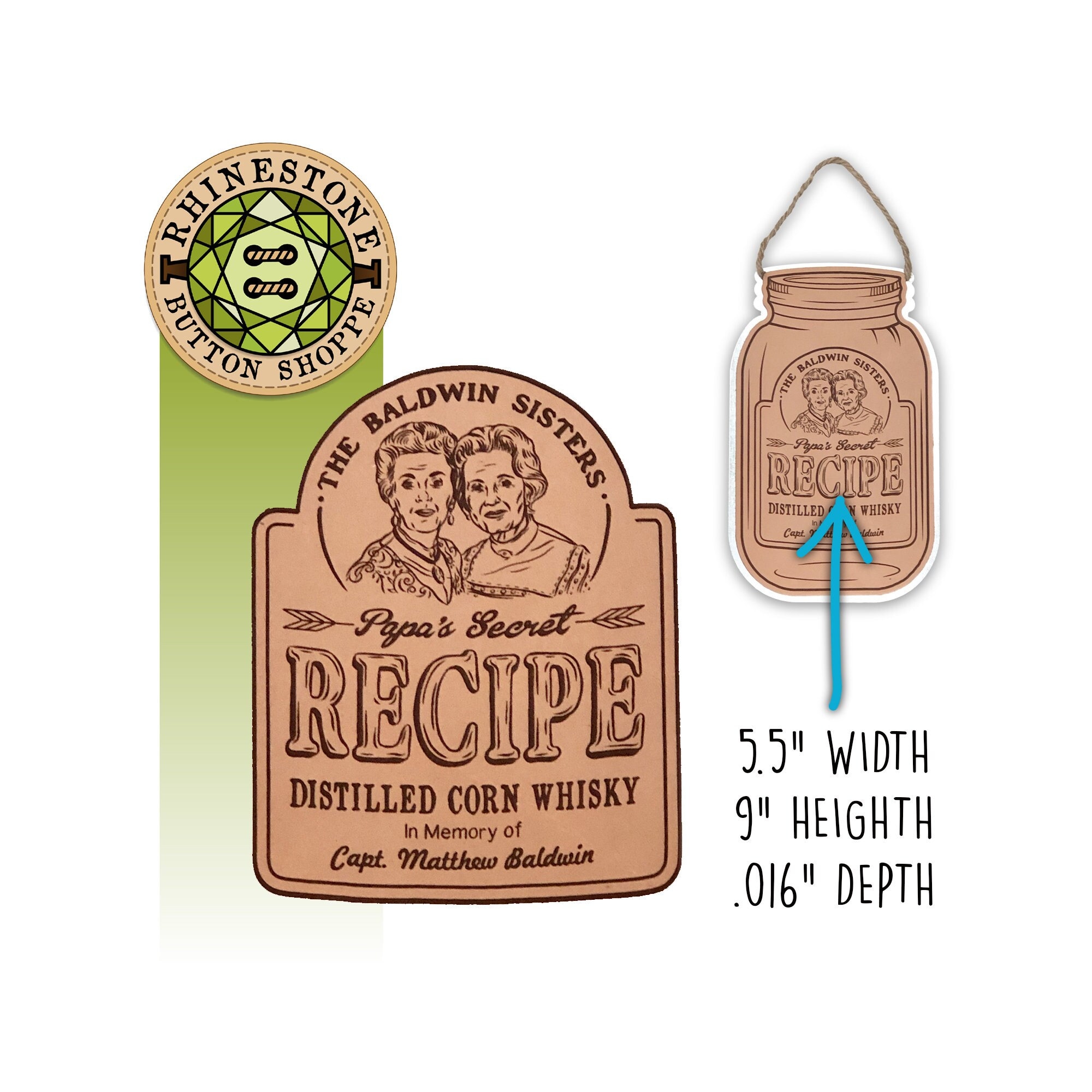 The Waltons BALDWIN SISTERS' RECIPE Leather & Galvanized Etsy