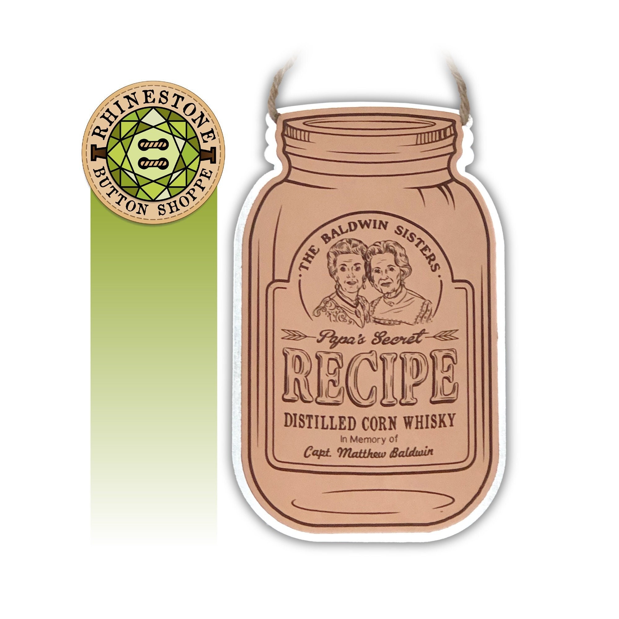 The Waltons BALDWIN SISTERS' RECIPE Leather & Galvanized Etsy