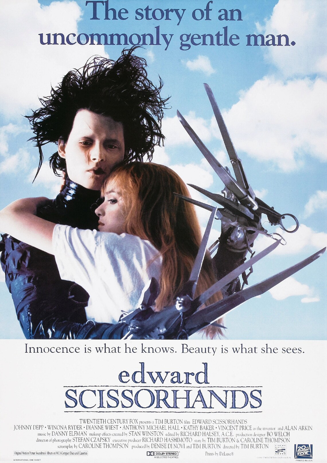 Edward Scissorhands Movie Poster And Autograph Signed Print Etsy