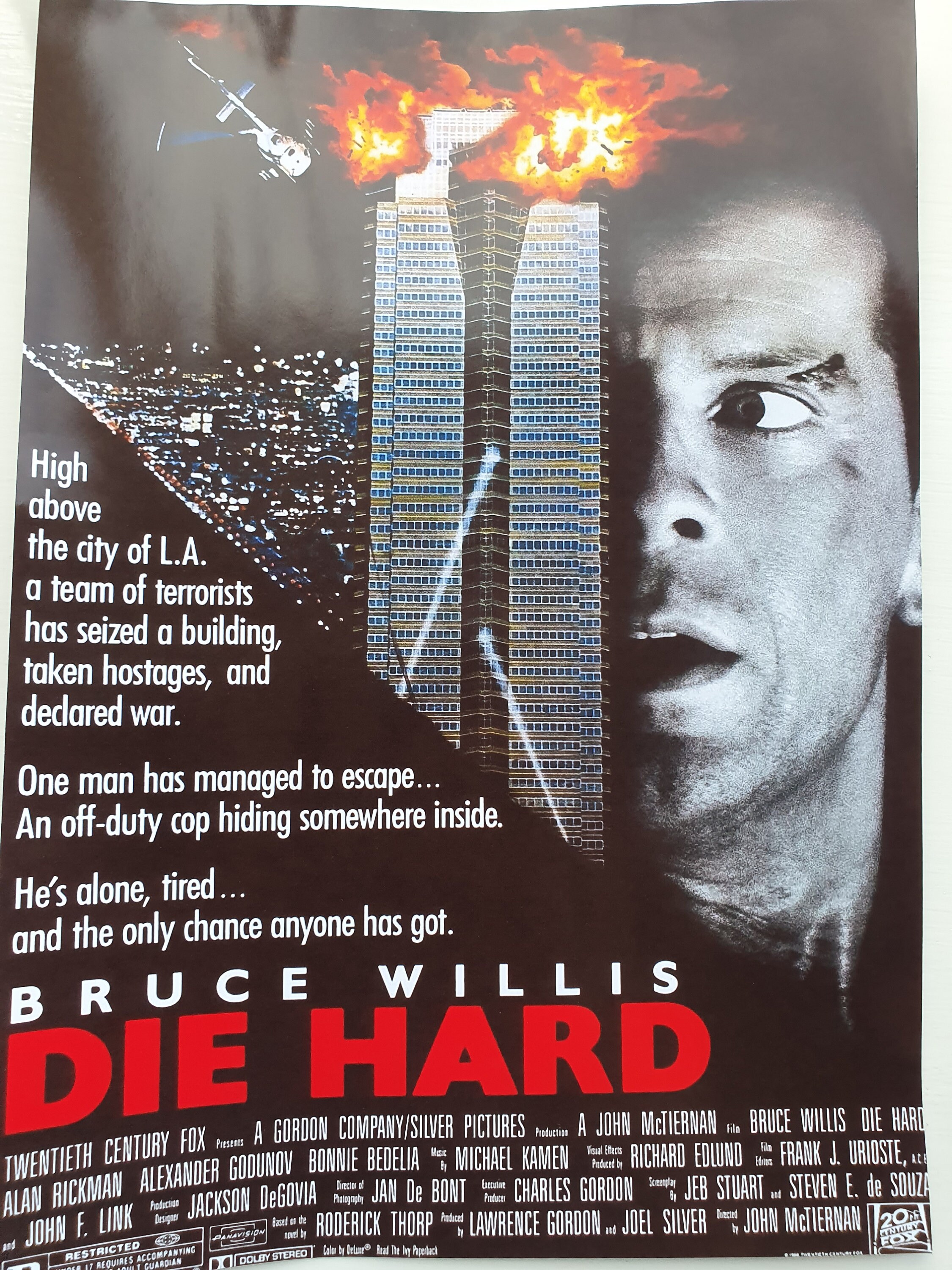 Die Hard Script/Screenplay &amp; Movie Poster And Autographs | Etsy