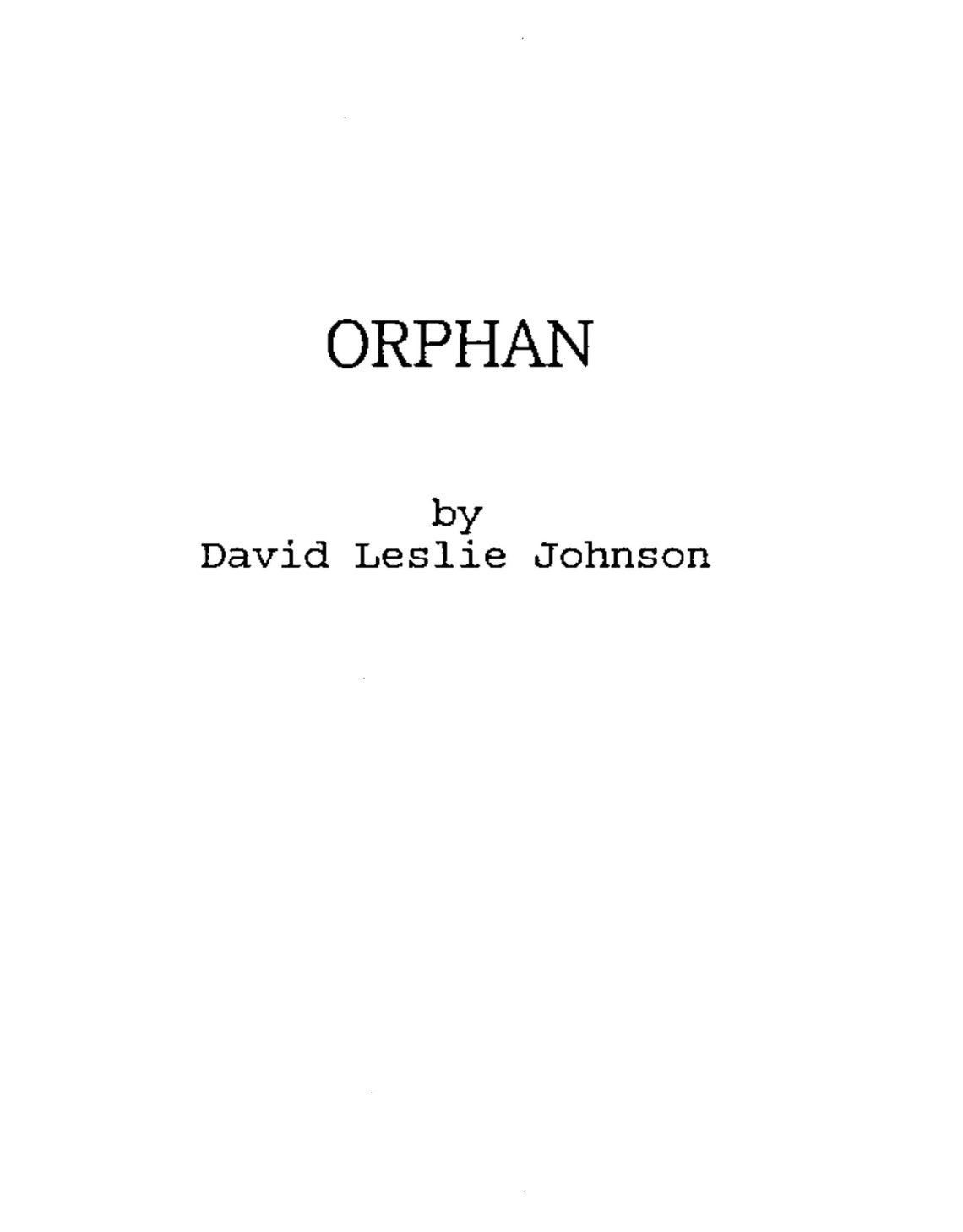 Orphan Script/Screenplay & Movie Poster And Autographs Signed Etsy