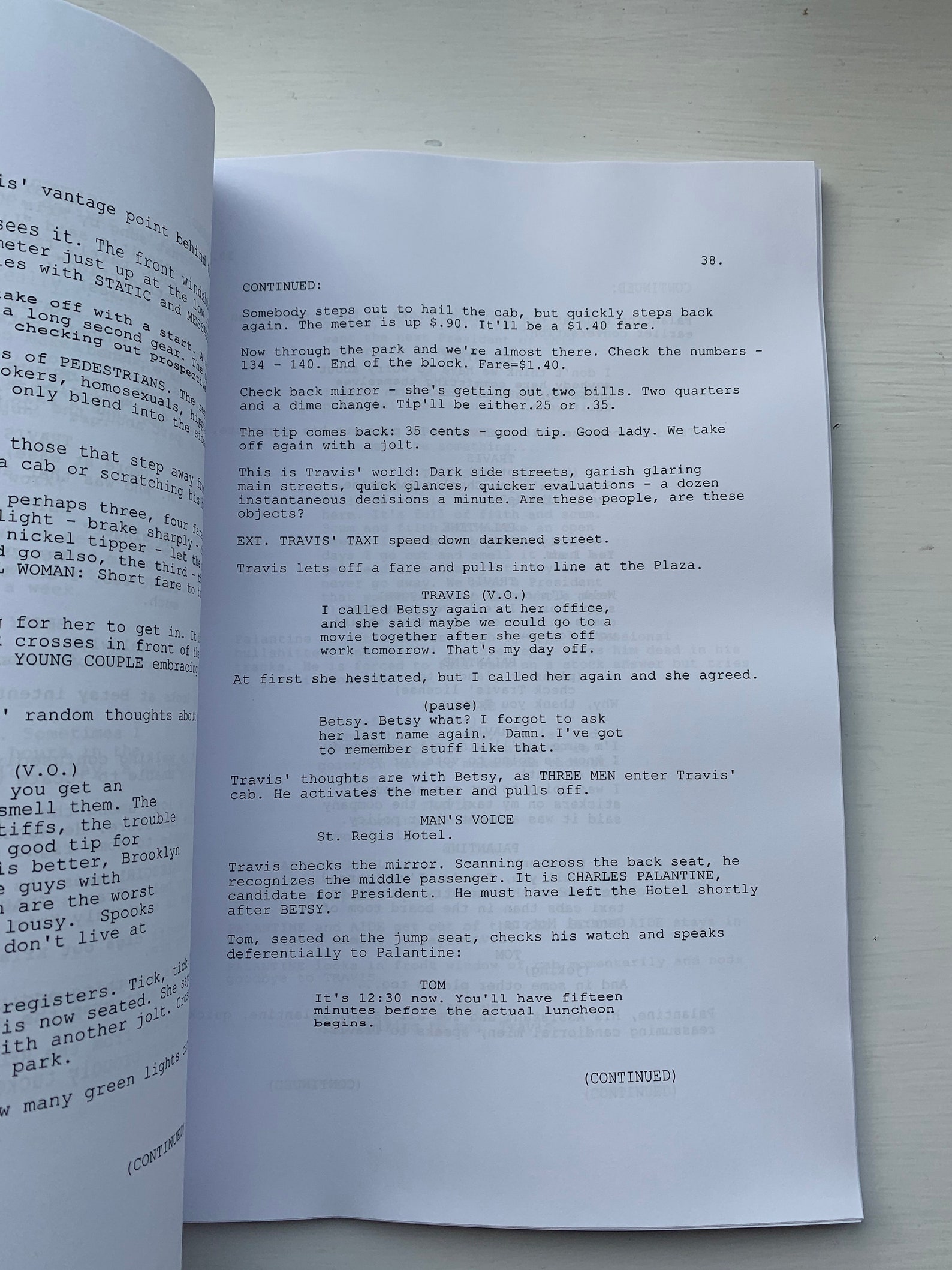 The Driver Script Taxi Driver Script , Taxi Driver Script PDF Download — Plot, Quotes ...