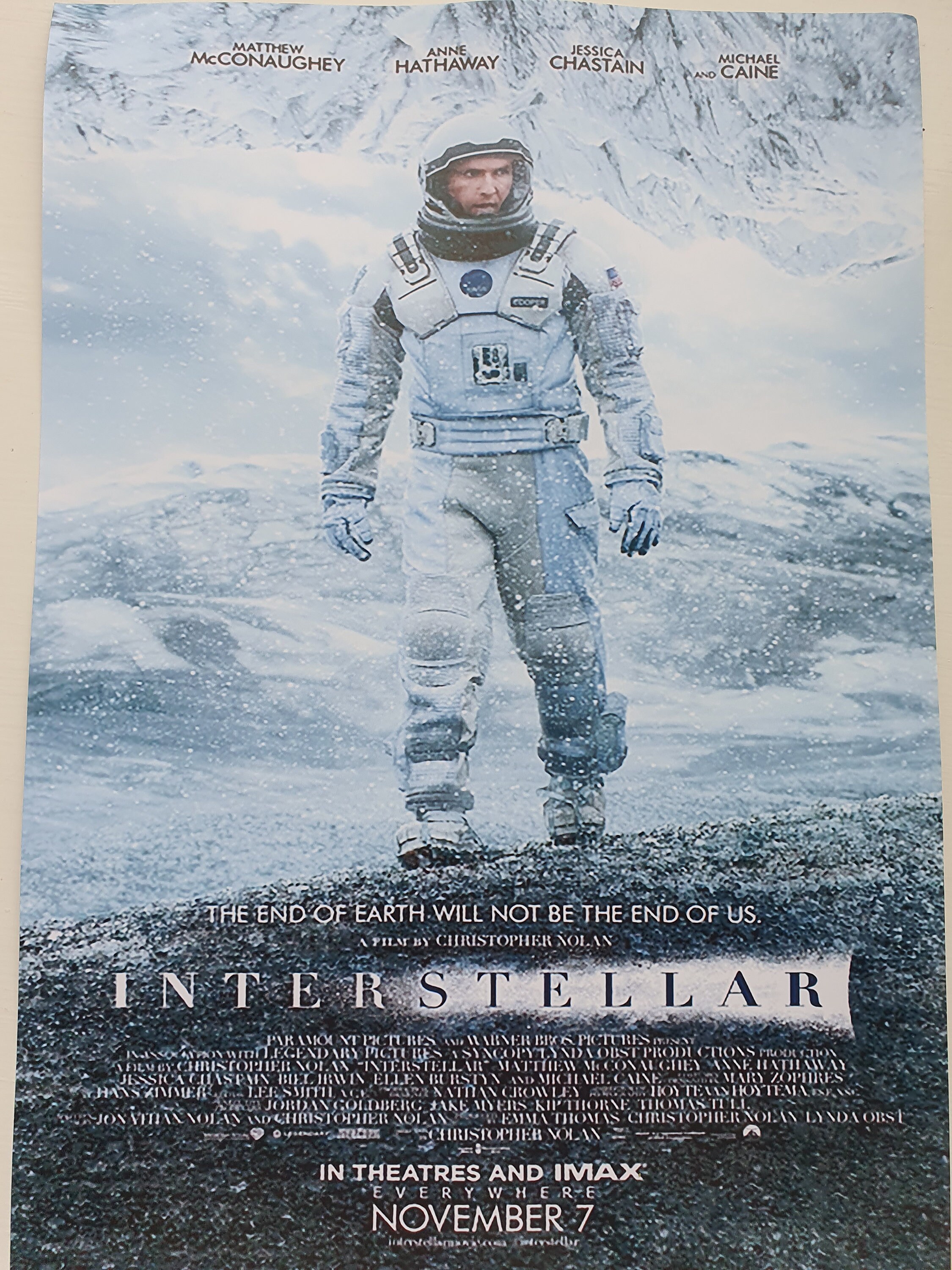 Interstellar Script/screenplay With Movie Poster and Etsy