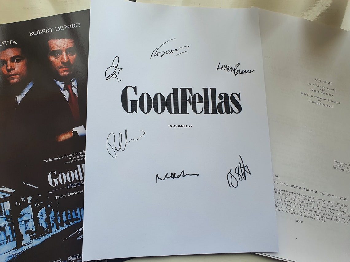 GoodFellas Movie Poster And Autograph Signed Print DeNiro Etsy