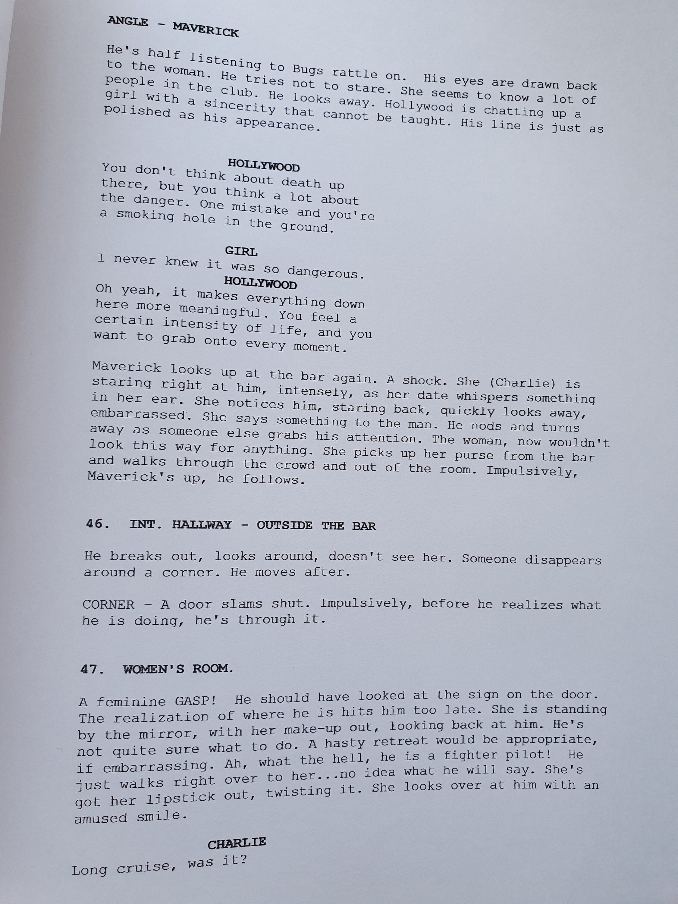 Top Gun Script/Screenplay With Movie Poster And Autographs Tom Etsy