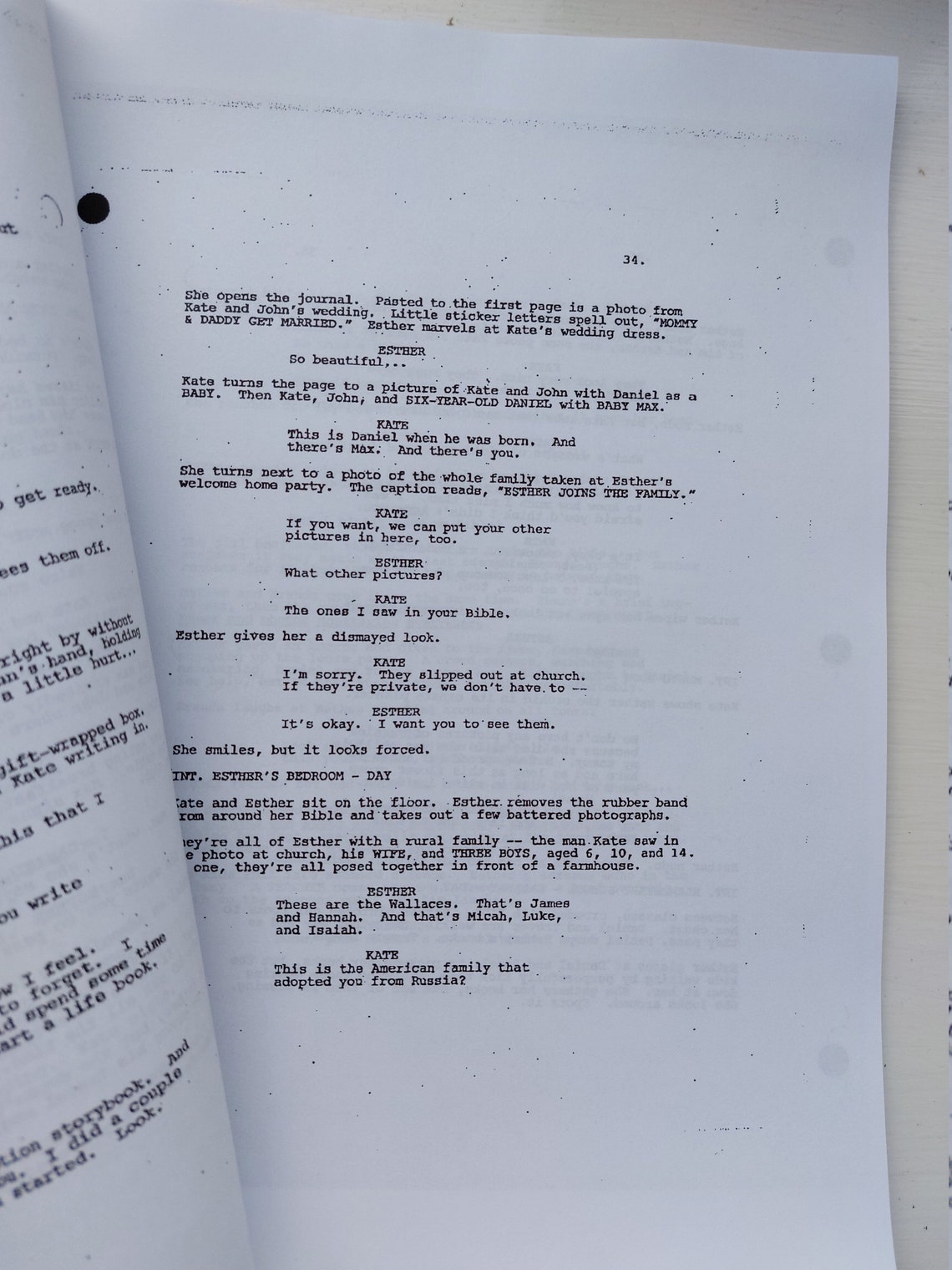 Orphan Script/Screenplay & Movie Poster And Autographs Signed Etsy