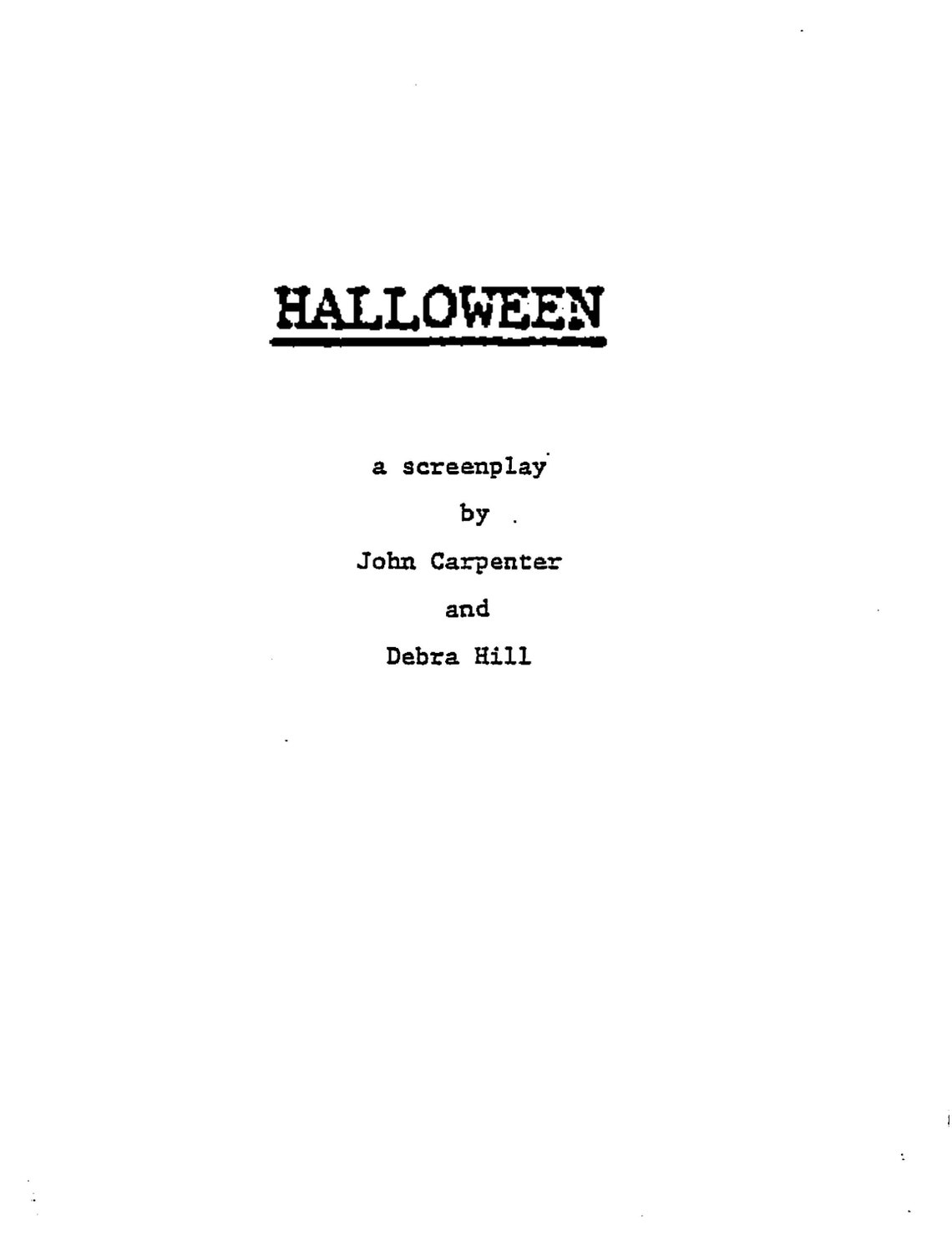 Halloween Script/Screenplay & Movie Poster And Autographs Etsy
