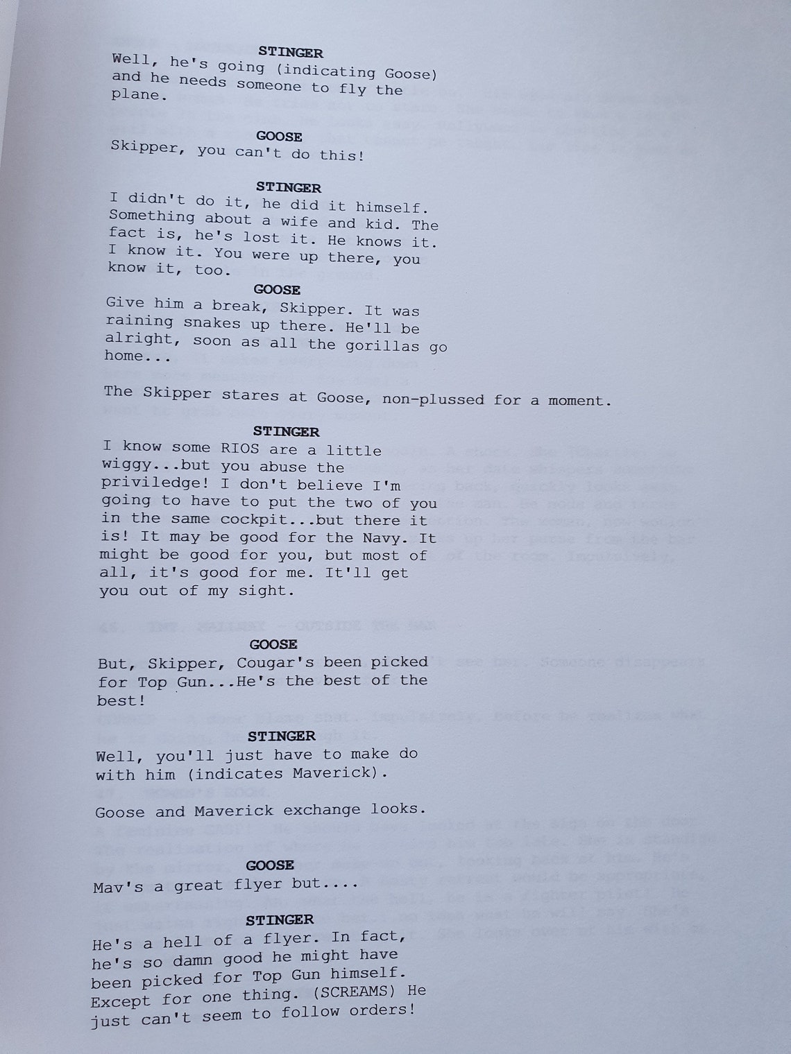 Top Gun Script/Screenplay With Movie Poster And Autographs Tom Etsy