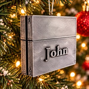 Custom 3D Printed PS4 Christmas Ornament - Personalized Gamer Gift