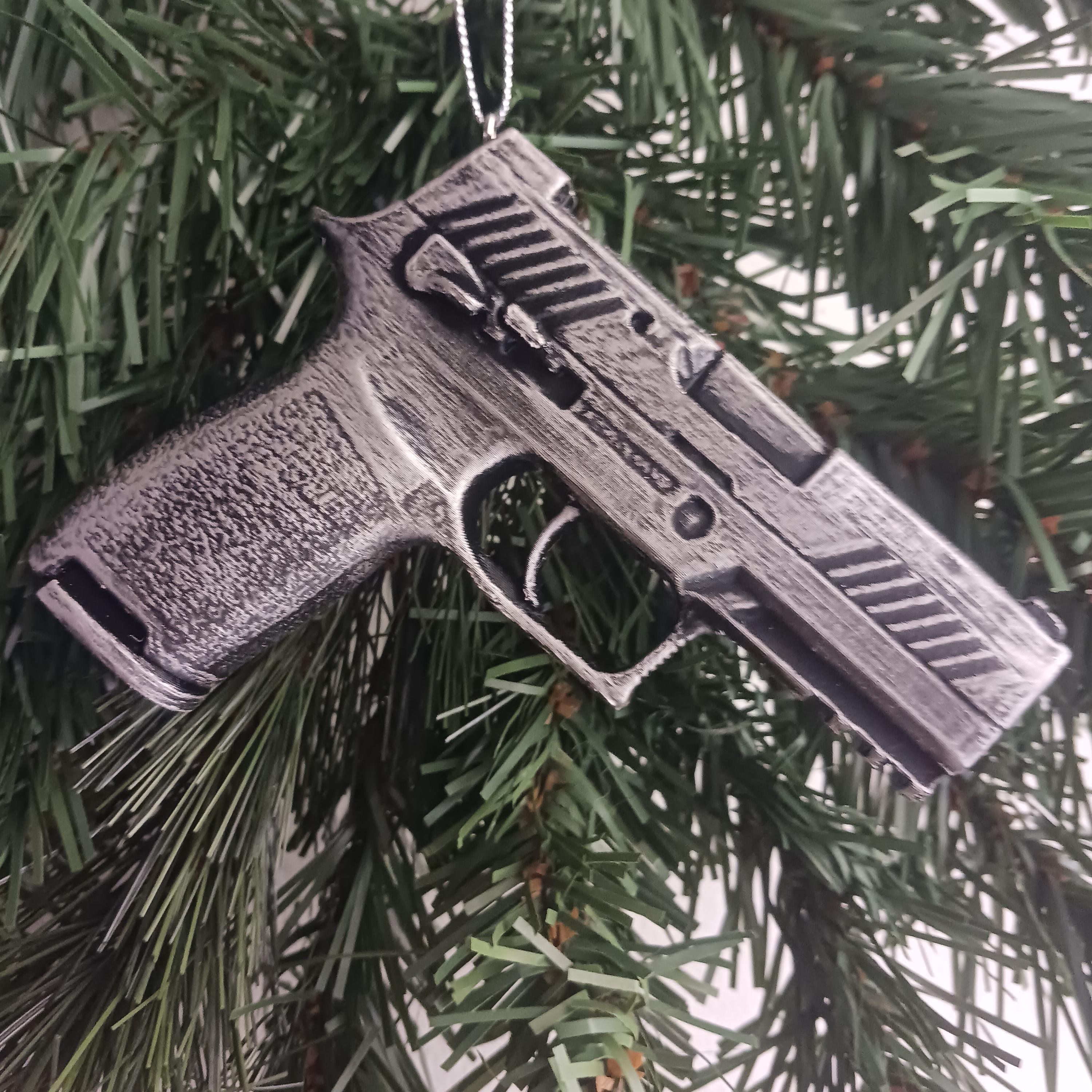 3D Sig P320 Pistol Personalized Christmas Tree Ornament - Unique - High ...