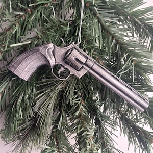 3D Colt Python .357 Revolver Personalized Christmas Tree Ornament - Unique - High Quality