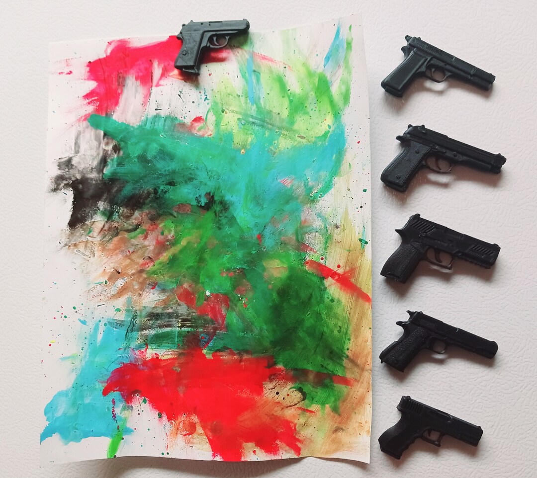 3D Gun Magnets Set of 6 3D Printed High Quality Makes a Great Gift - Etsy