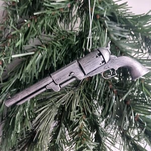 3D Colt Walker Wild West Revolver Personalized Christmas Tree Ornament - Unique - High Quality