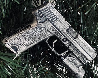 HK USP 45 Christmas Ornament - Personalized 3D Printed Gift