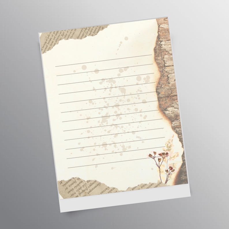 Printable Letter Paper - Etsy Canada