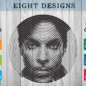 PRINCE - Spiral Illusion | svg | png | pdf | dxf | Vector | Clipart | Silhouette | Cricut | USCutter | Laser
