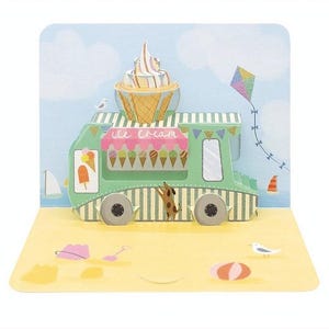 Pop Up Karte "Ice Cream" (Eiswagen)