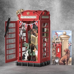 Carte 3D "Telephone Booth" (Londres) par Me&McQ
