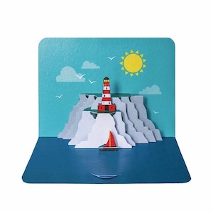 Pop up Karte "Leuchtturm"