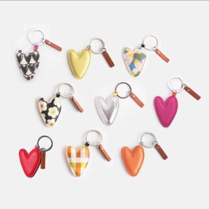 Schlüsselanhänger Herz (veganes Leder)