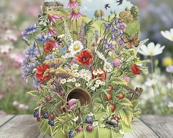 3D Karte "Wildflowers"