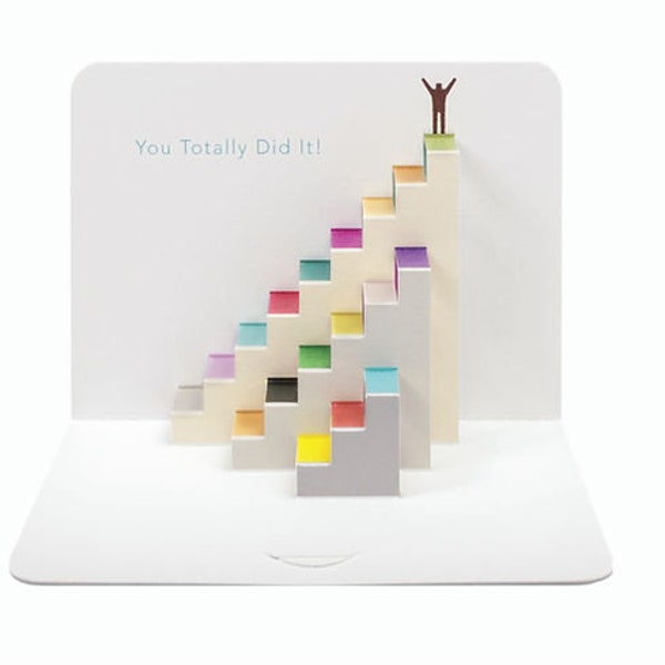 Pop Up Card "Congratulations - You totally did it!"